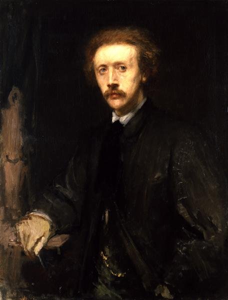 Portret Konrada Knolla (1829-99), ok. 1863-64 autorstwa Hans von Marées