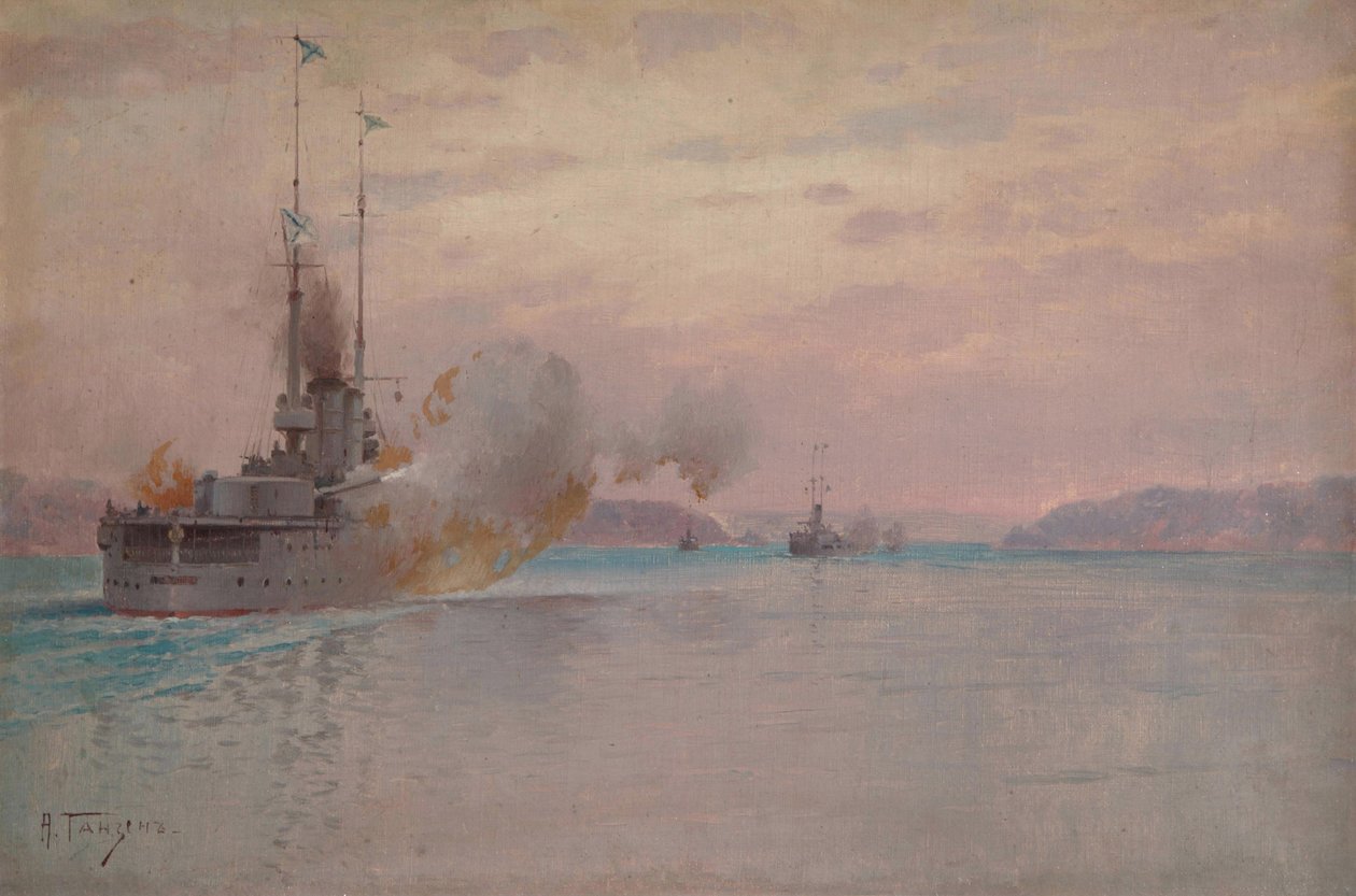 Rosyjskie bombardowanie cieśniny Bosforu, 1915-1916 autorstwa Hansen