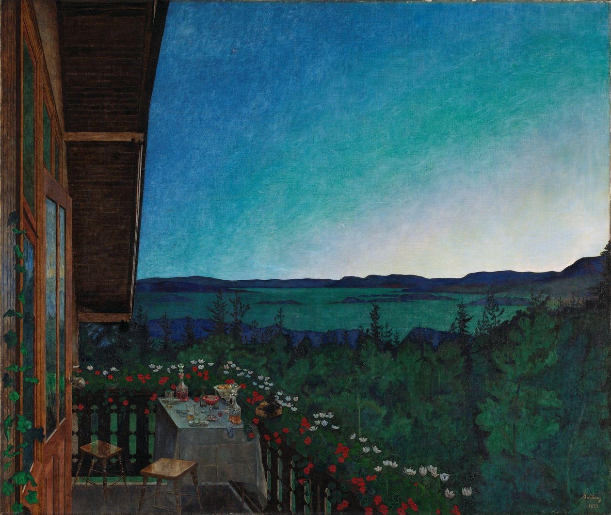 Letnia noc, 1899 autorstwa Harald Oscar Sohlberg