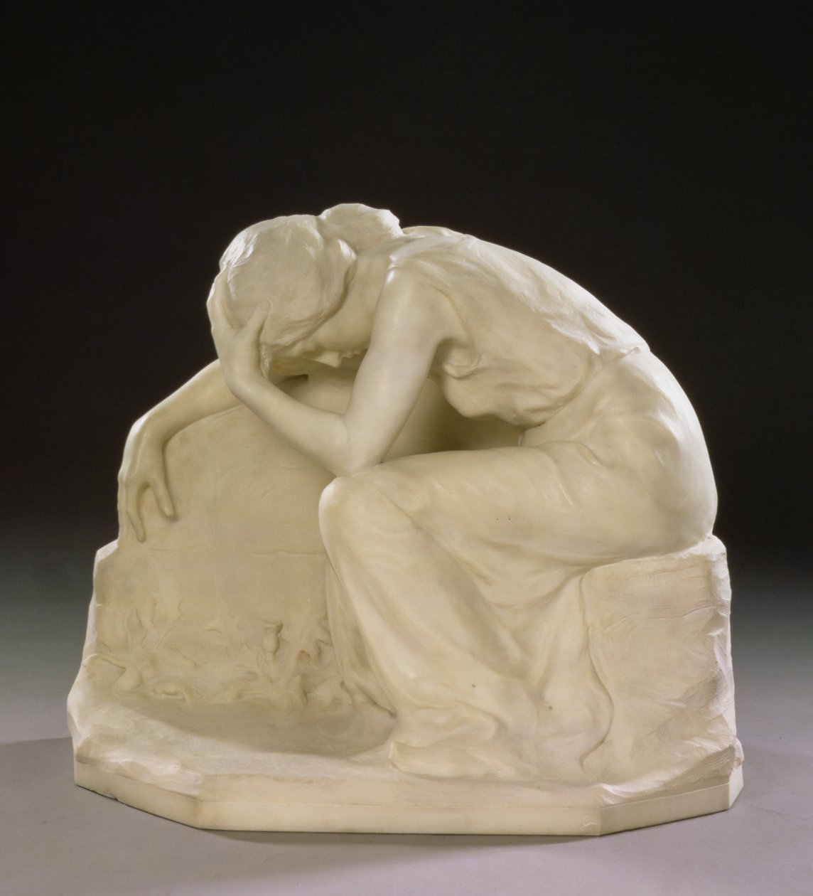 Opuszczony kochanek, 1904 (marmur) autorstwa Harald Sorensen Ringi