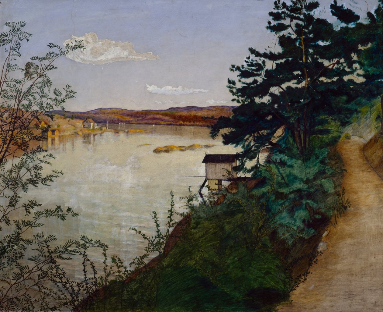 Niedziela popołudniowa autorstwa Harald Oscar Sohlberg