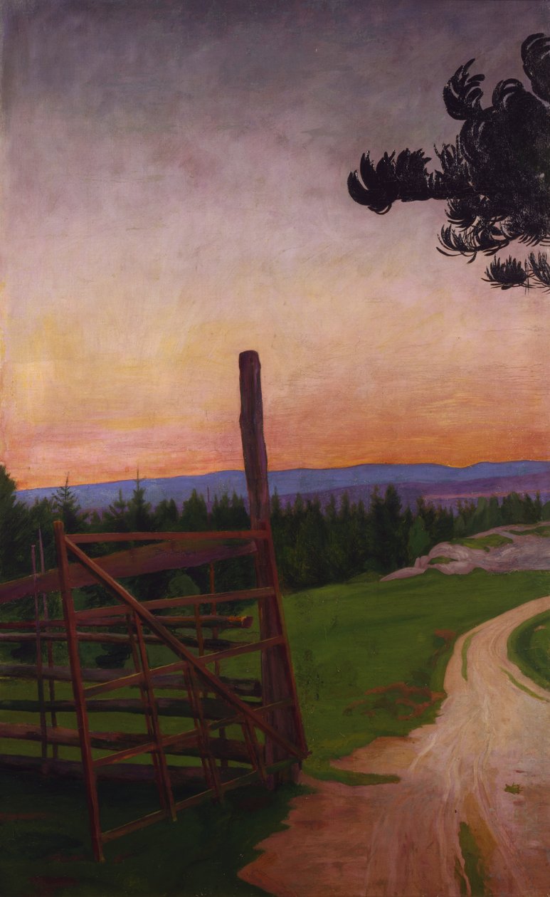 Wiejska droga autorstwa Harald Oscar Sohlberg