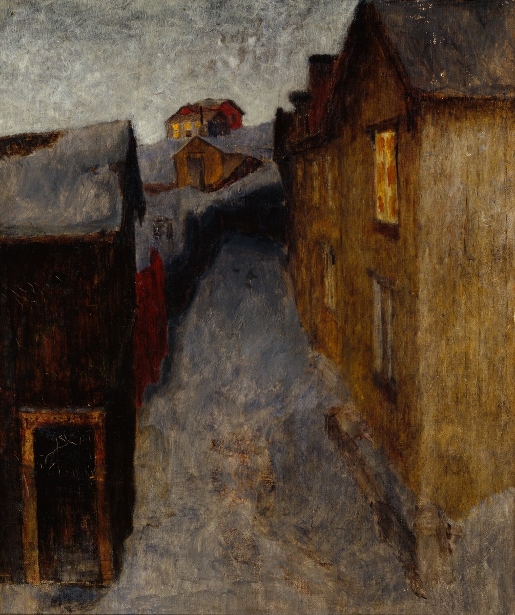 Ze smutnego miasta (olej na płótnie) autorstwa Harald Oscar Sohlberg
