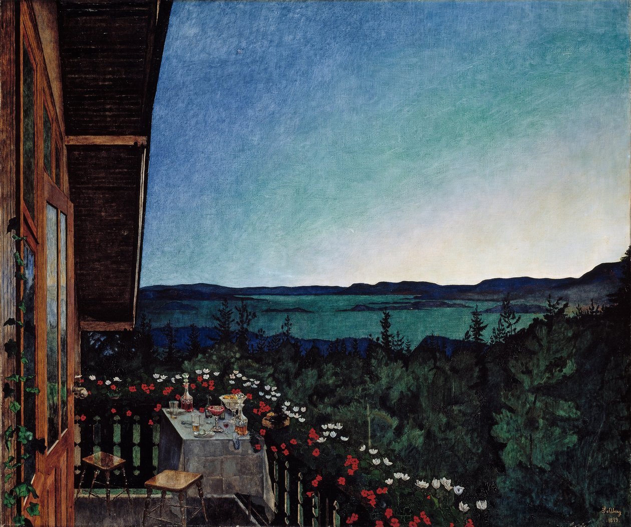 Letnia noc autorstwa Harald Oscar Sohlberg