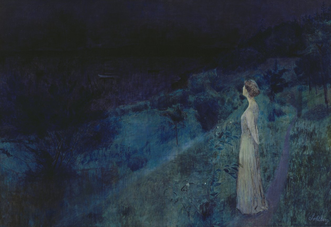Cisza (olej na płótnie) autorstwa Harald Oscar Sohlberg