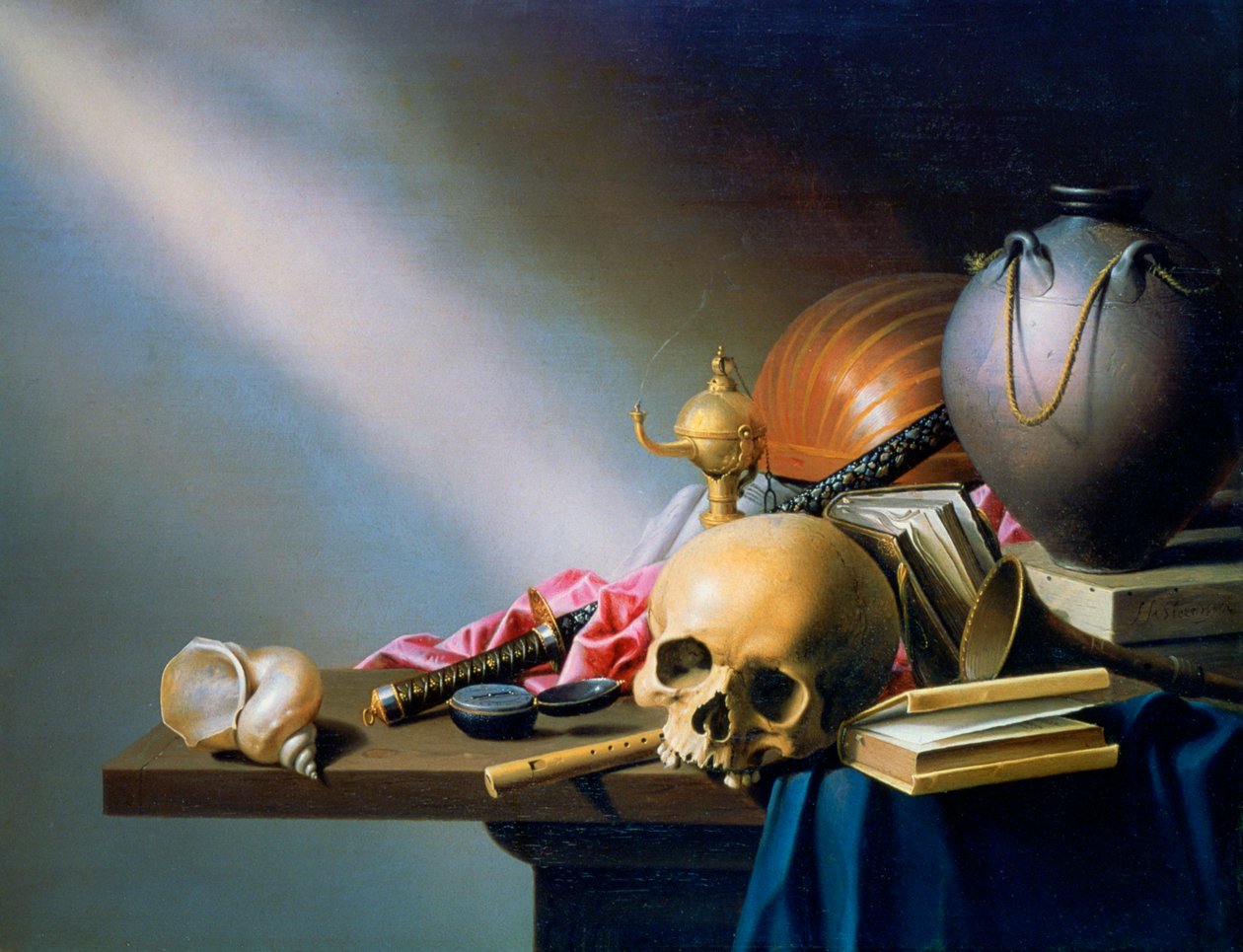 Alegoria marności ludzkiego życia, c1640 autorstwa Harmen van Steenwyck