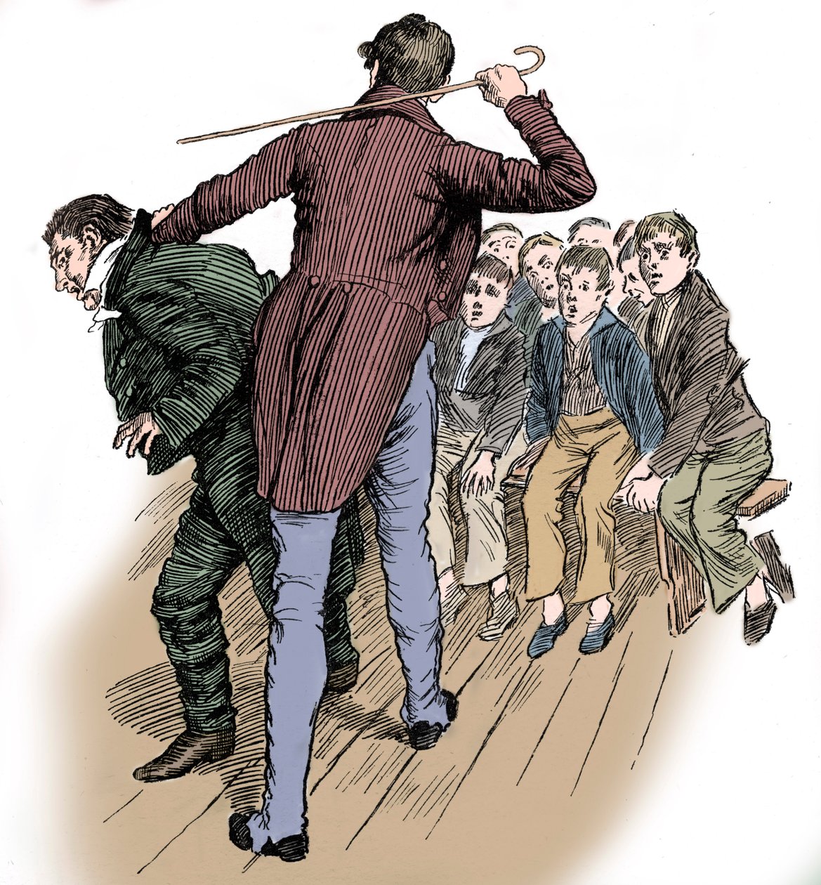 Nicholas Nickleby – Charles Dickens autorstwa Harold Copping