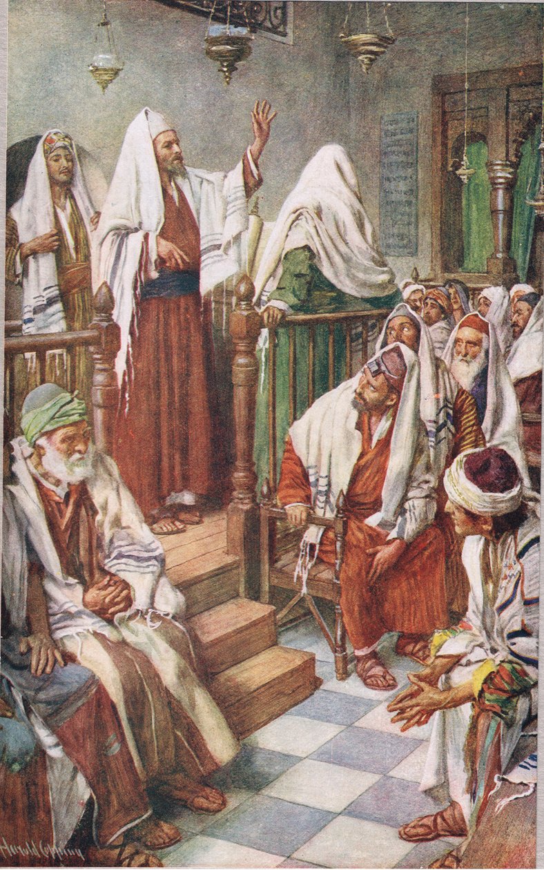Głoszenie św. Pawła autorstwa Harold Copping