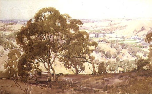 Krajobraz autorstwa Harold Brocklebank Herbert