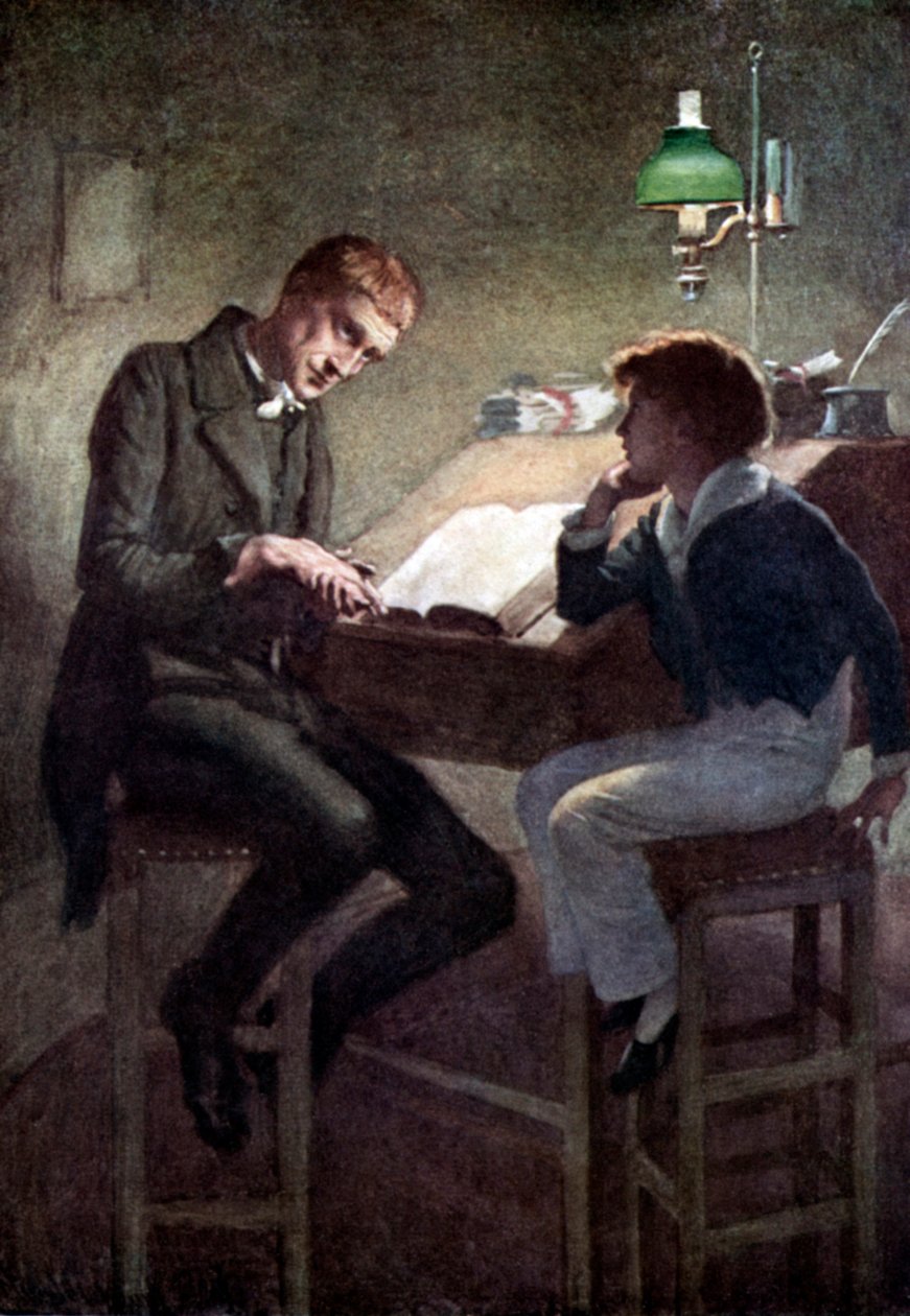 „David Copperfield” Charlesa Dickensa autorstwa Harold Copping