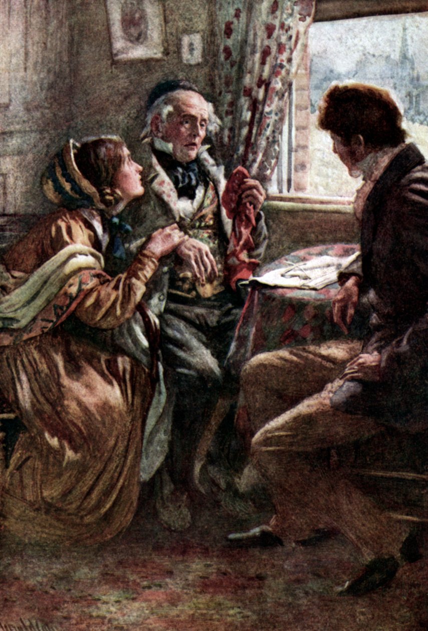 „Little Dorrit” Charlesa Dickensa autorstwa Harold Copping
