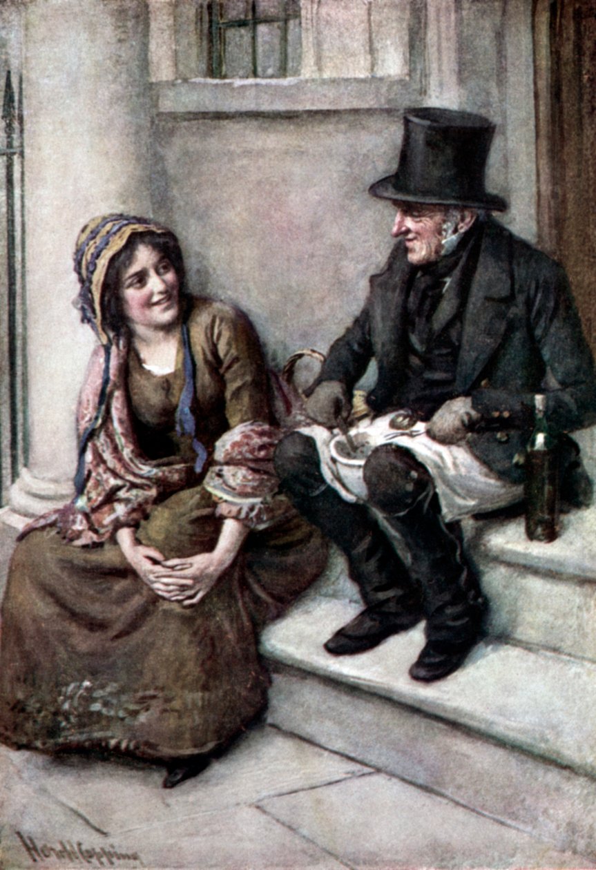 „Krzywy” Charlesa Dickensa autorstwa Harold Copping