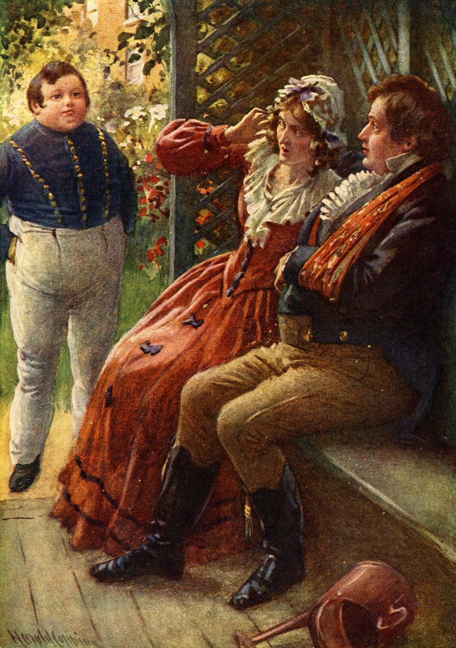 „Papiery Pickwicka” Charlesa Dickensa autorstwa Harold Copping