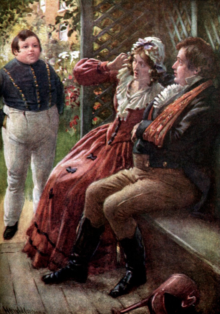 „Papiery Pickwicka” Charlesa Dickensa autorstwa Harold Copping