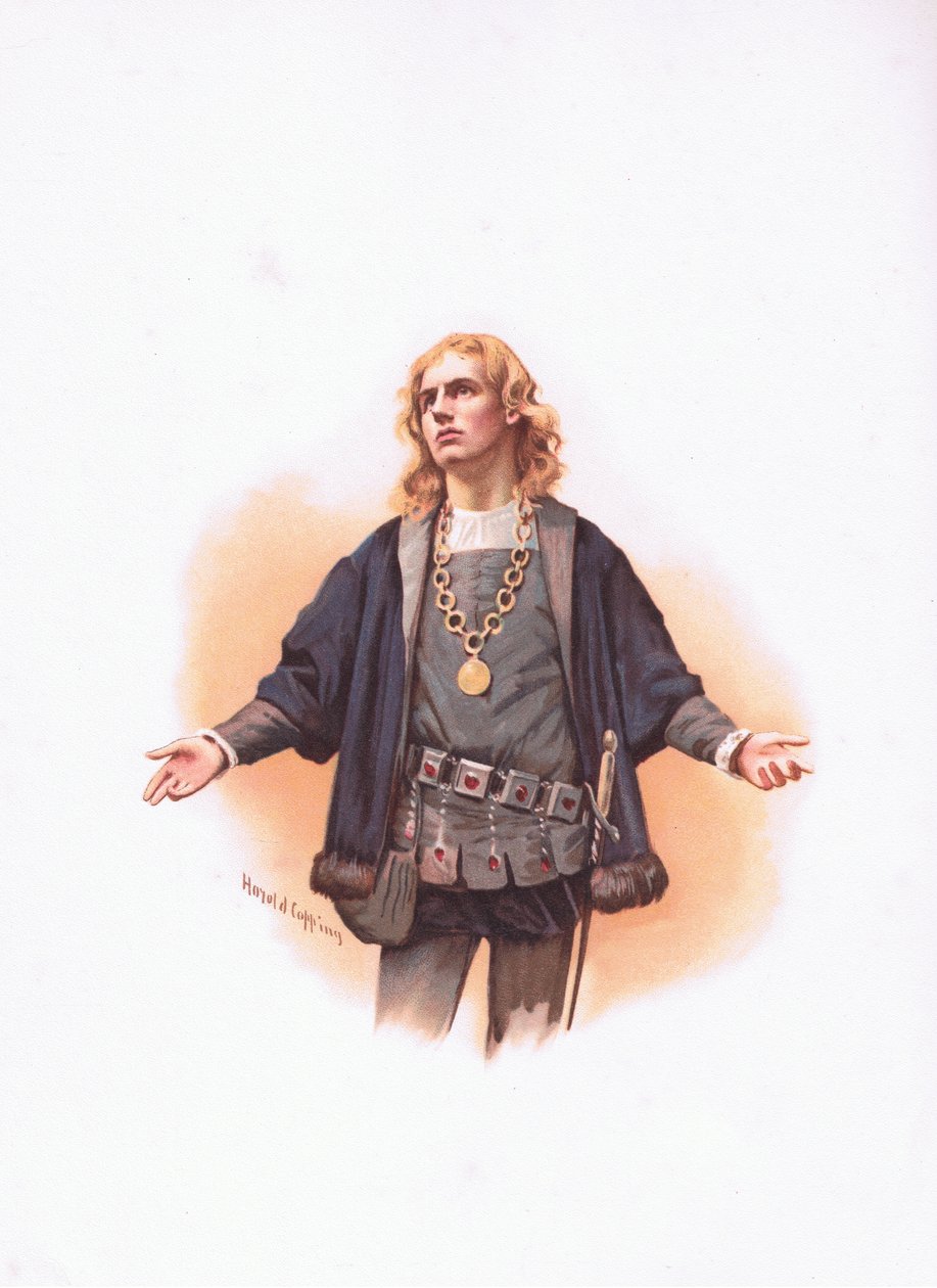 Hamlet, ilustracja z Hamlet autorstwa Harold Copping