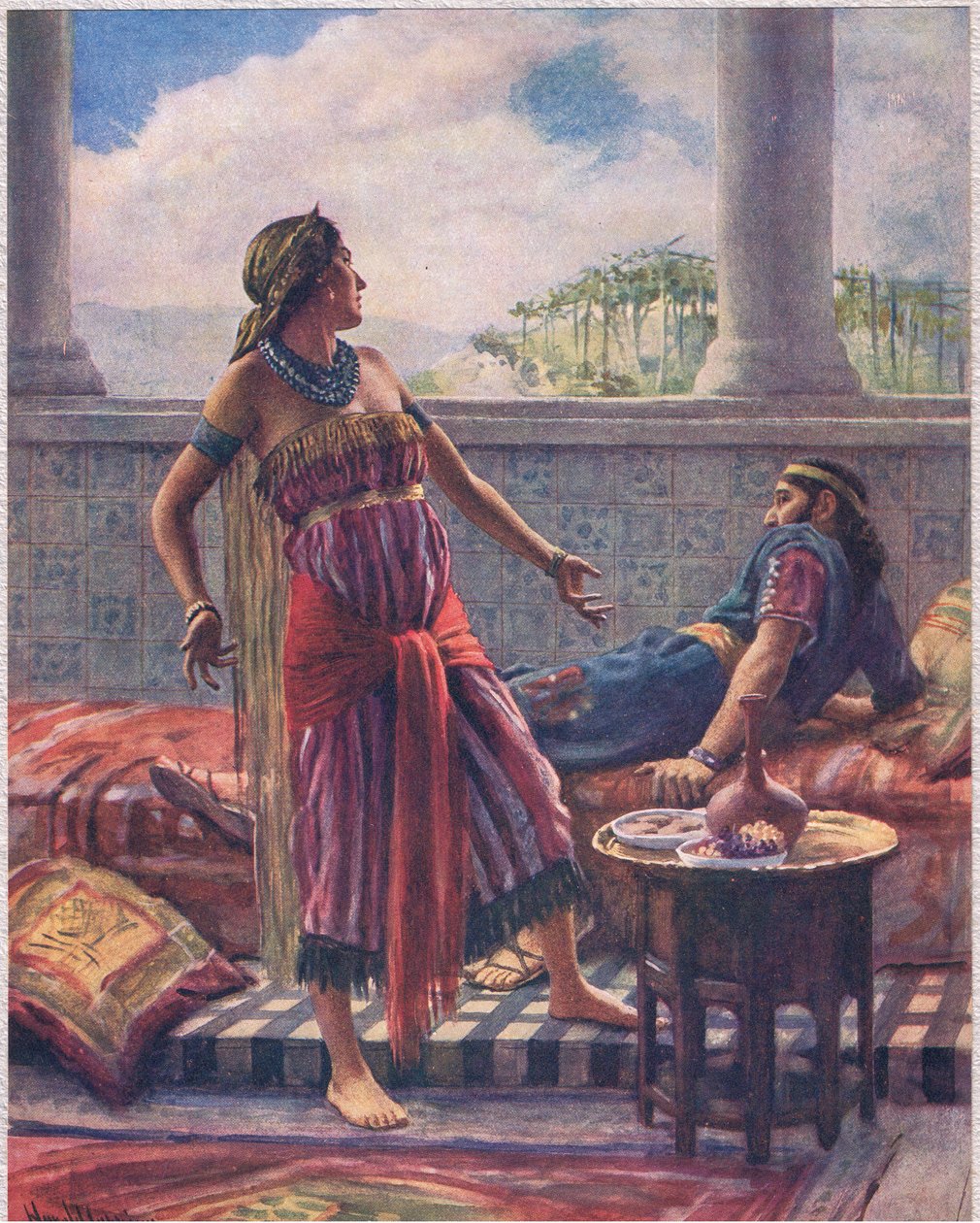 Jezebel, ilustracja z książki „Kobiety Biblii”, wydanej przez The Religious Tract Society autorstwa Harold Copping