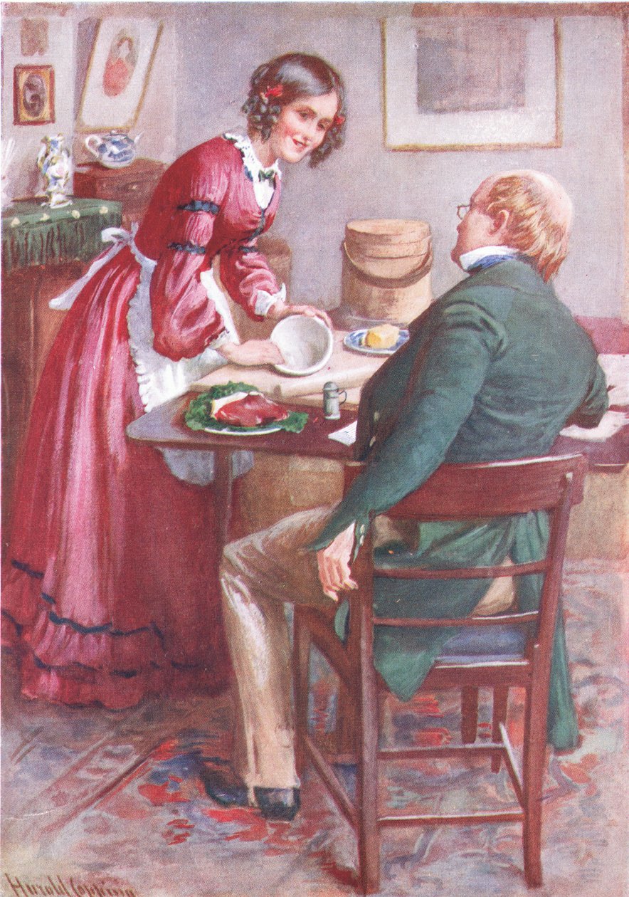 Ruth Pinch robi pudding, ilustracja do 