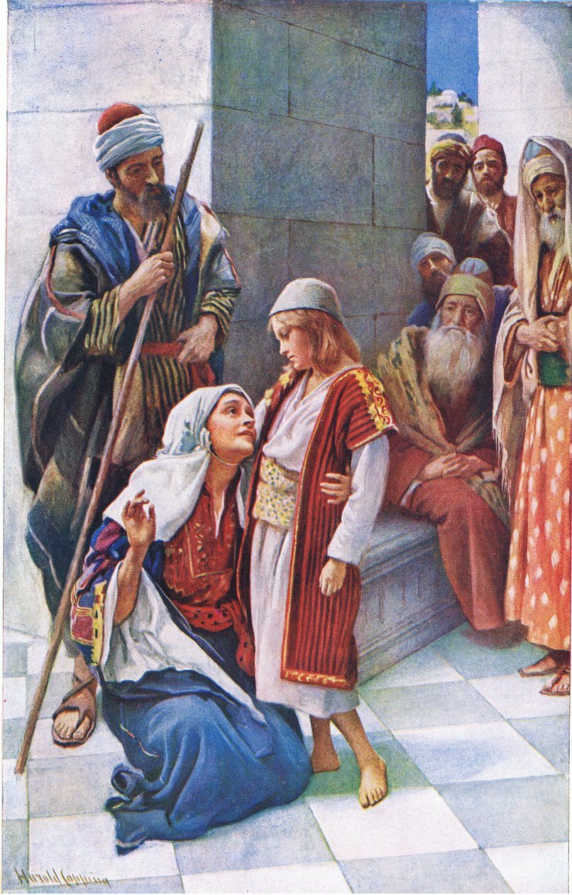 Wist ye not?, ilustracja z Harold Copping Pictures: The Crown Series, ok. 1920 autorstwa Harold Copping