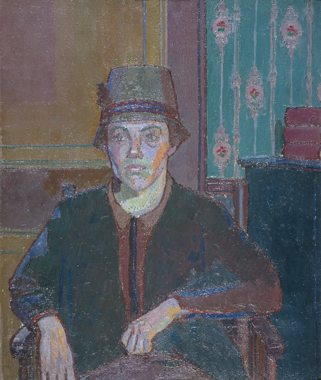 Dama (olej na płótnie) autorstwa Harold Gilman