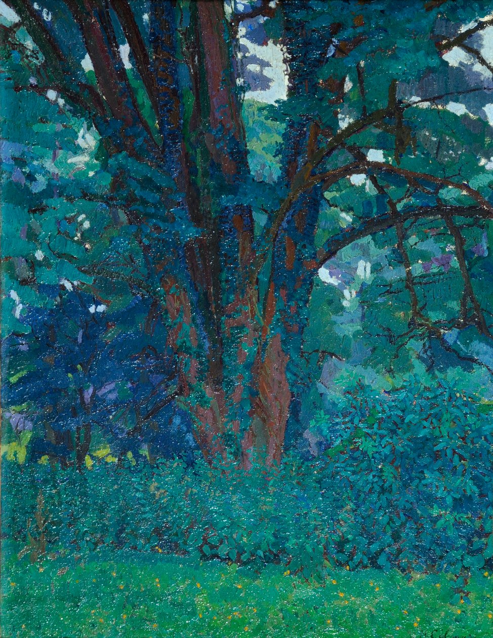 W Gloucestershire, c.1916 (olej na płótnie) autorstwa Harold Gilman