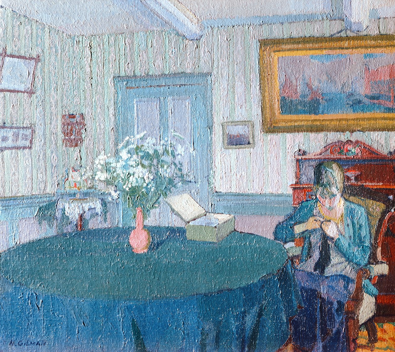 Wewnątrz autorstwa Harold Gilman