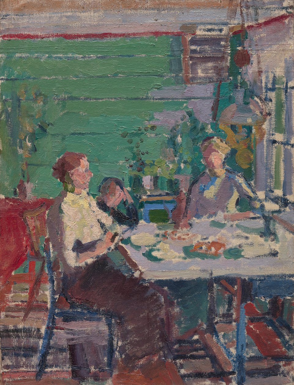 Scena wewnętrzna, prawdopodobnie w Norwegii autorstwa Harold Gilman