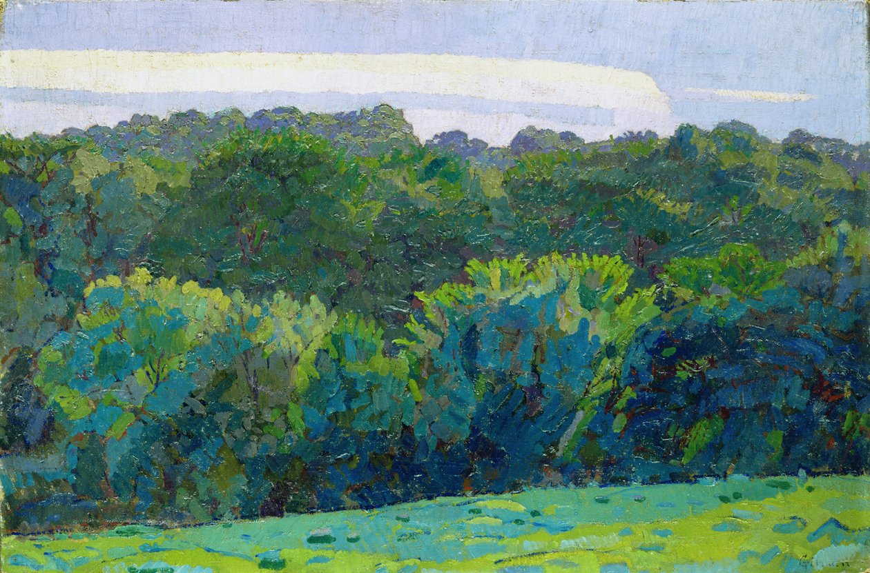 Krajobraz, Somerset, 1917 autorstwa Harold Gilman