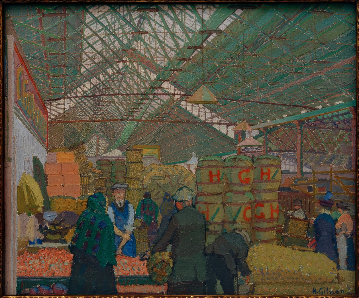 Rynek w Leeds autorstwa Harold Gilman