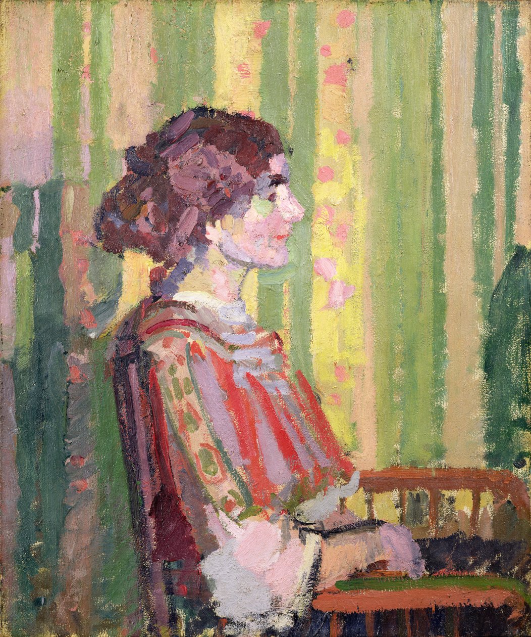 Pani Robert Bevan, ok. 1913 (olej na płótnie) autorstwa Harold Gilman