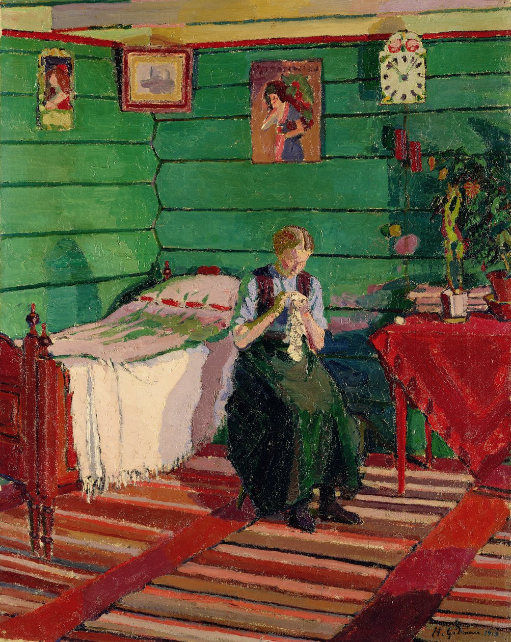 Norweskie wnętrze, 1913 autorstwa Harold Gilman