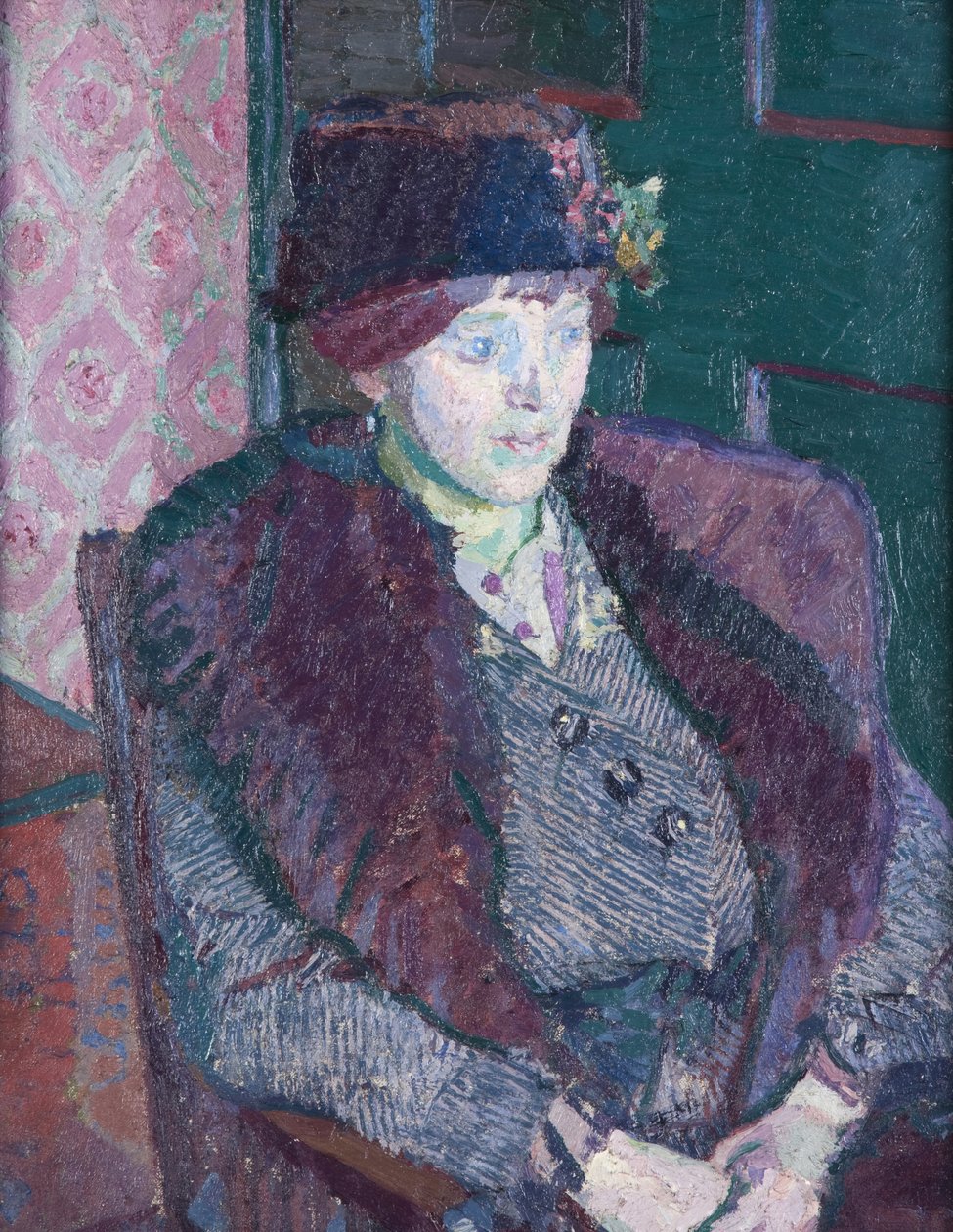 Portret pani Victor Sly, ok. 1914-15 autorstwa Harold Gilman