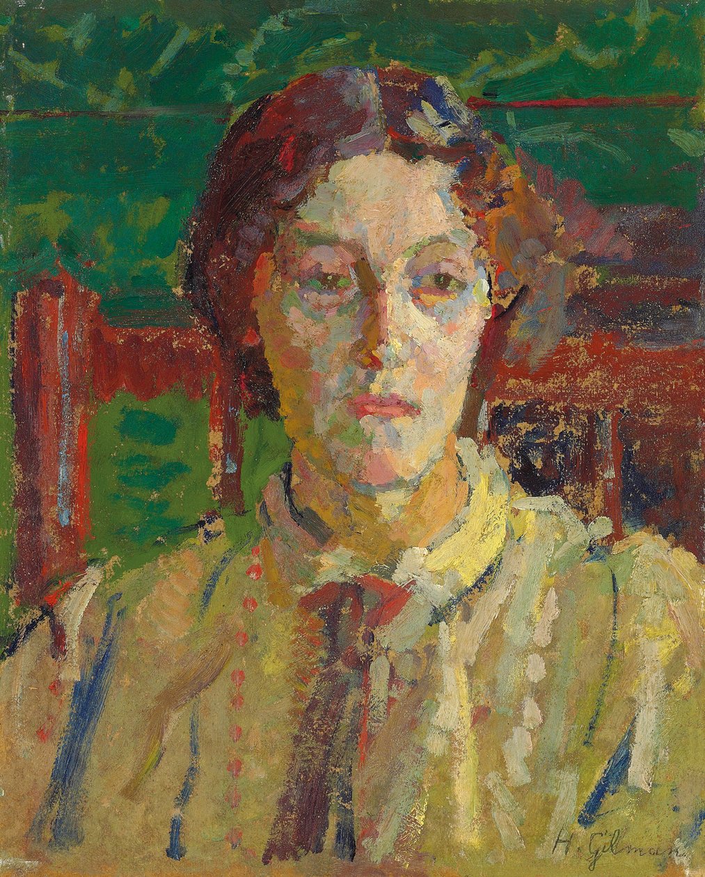 Portret pani Whelan, ca. 1912-3 autorstwa Harold Gilman