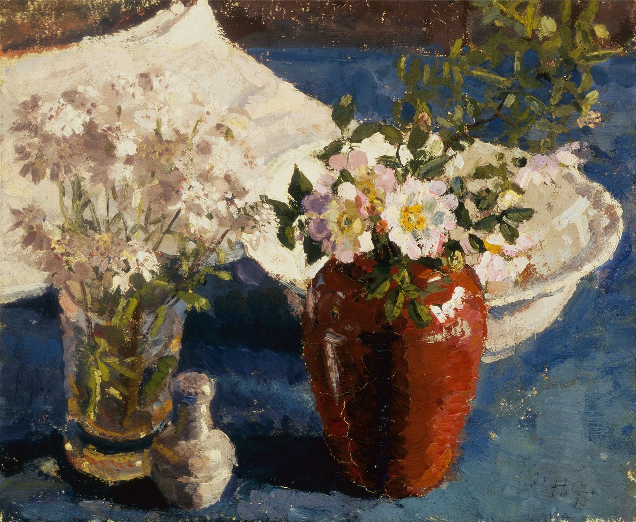 Martwa natura z kwiatami w wazonie autorstwa Harold Gilman