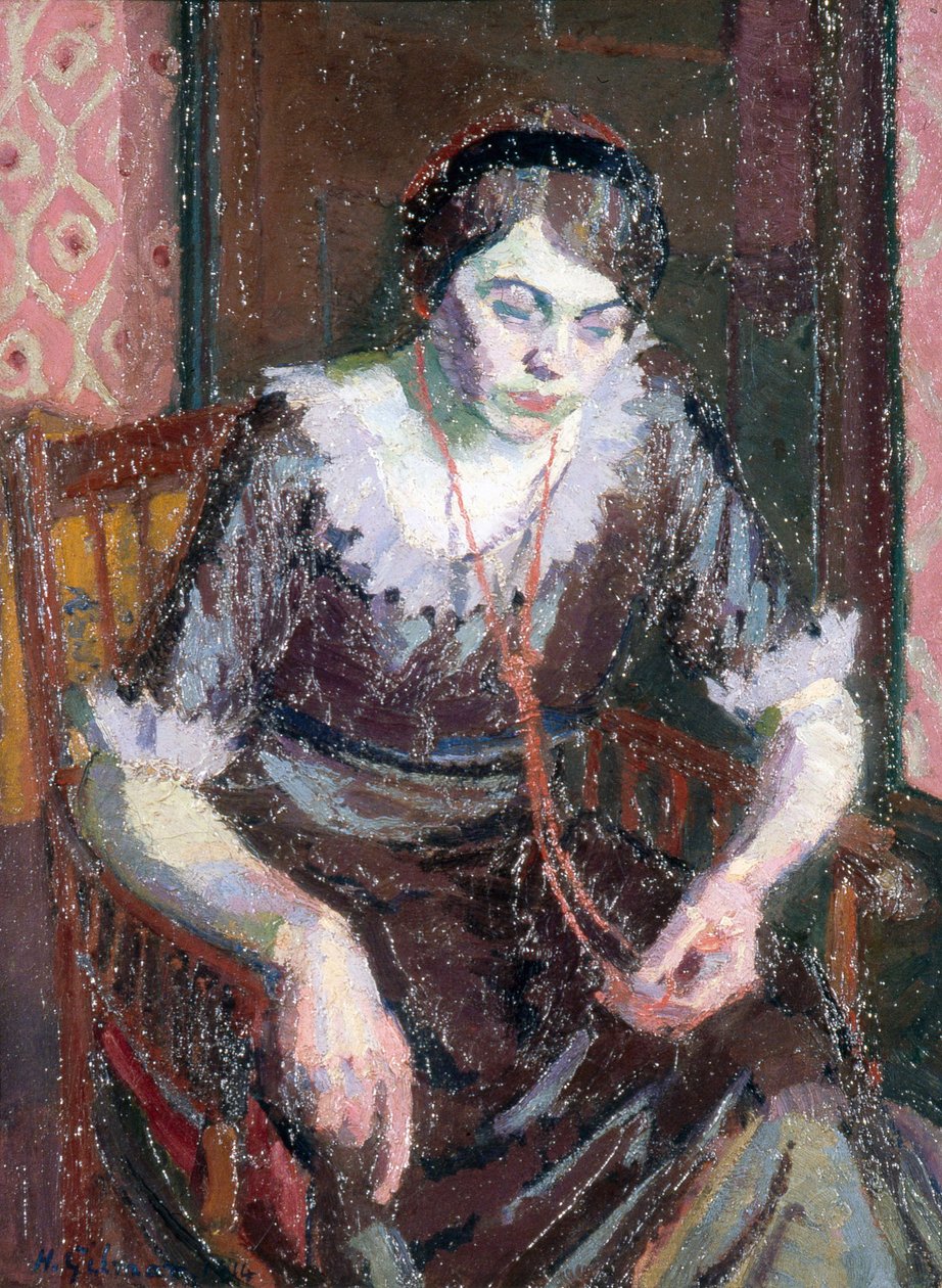 Koralowy naszyjnik autorstwa Harold Gilman
