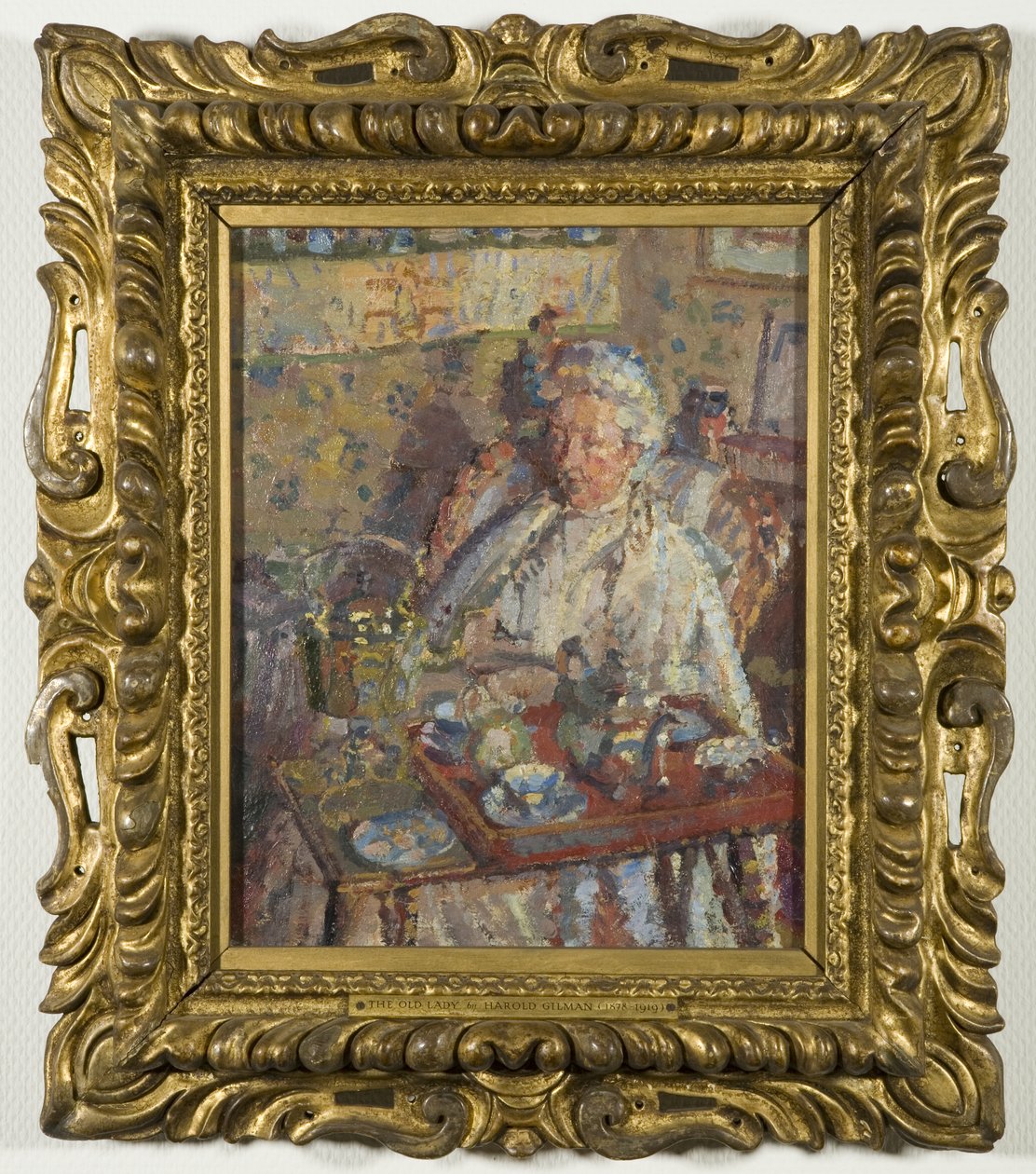 Stara Dama (olej na płótnie) autorstwa Harold Gilman