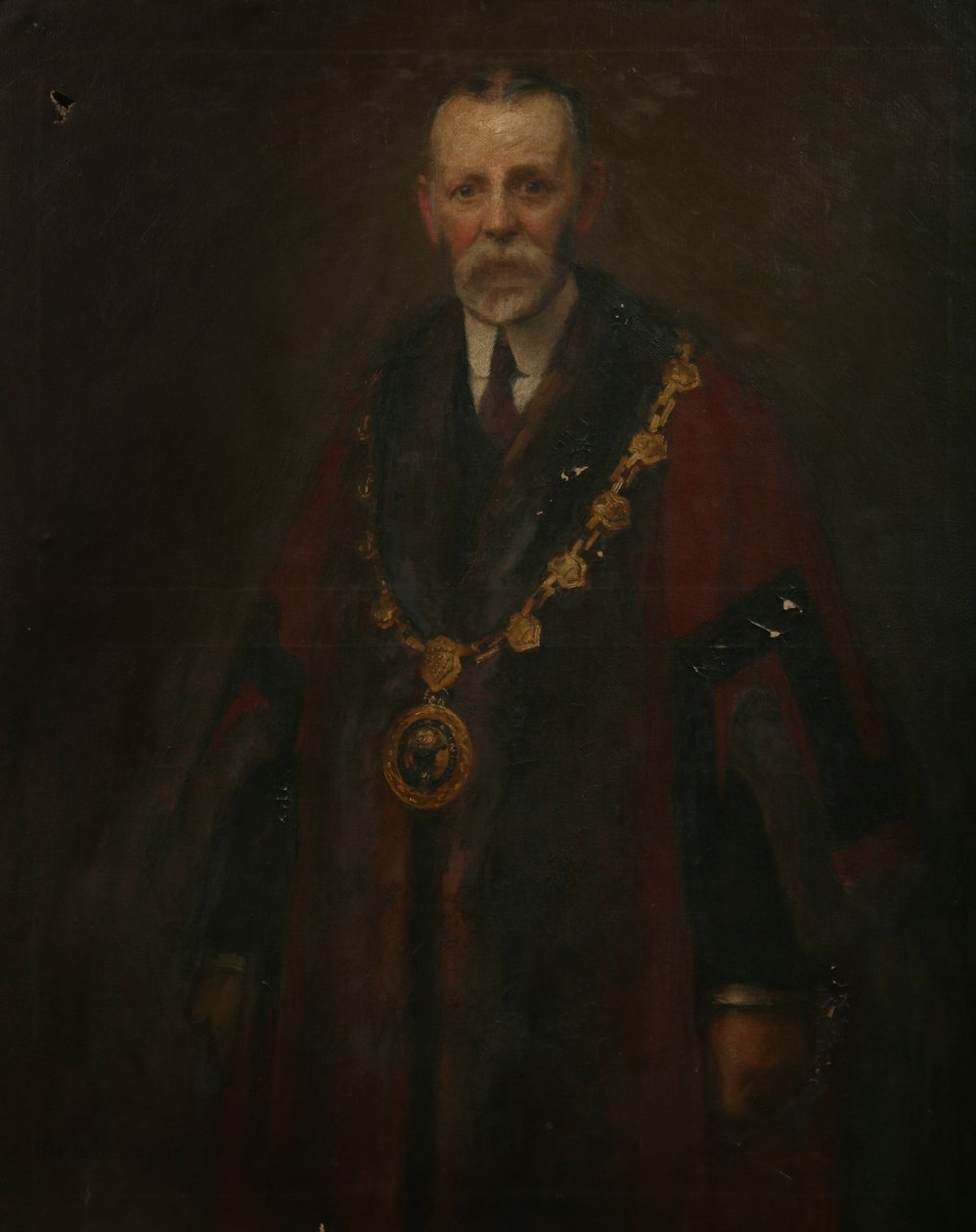 Radny A. K. Barnett, ok. 1914 (olej na płótnie) autorstwa Harold Harvey