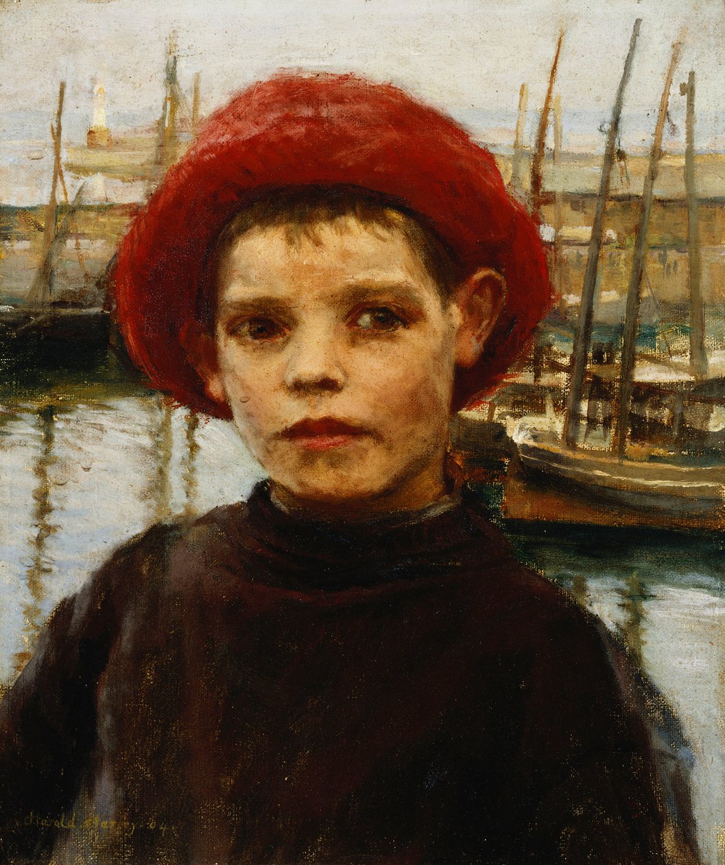 Chłopiec Rybak autorstwa Harold Harvey
