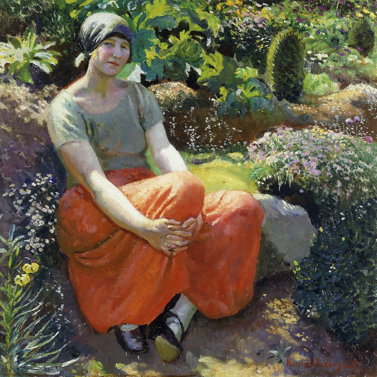 W ogrodzie autorstwa Harold Harvey