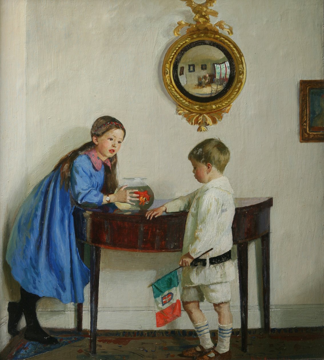 Laura i Paul Jewill Hill autorstwa Harold Harvey