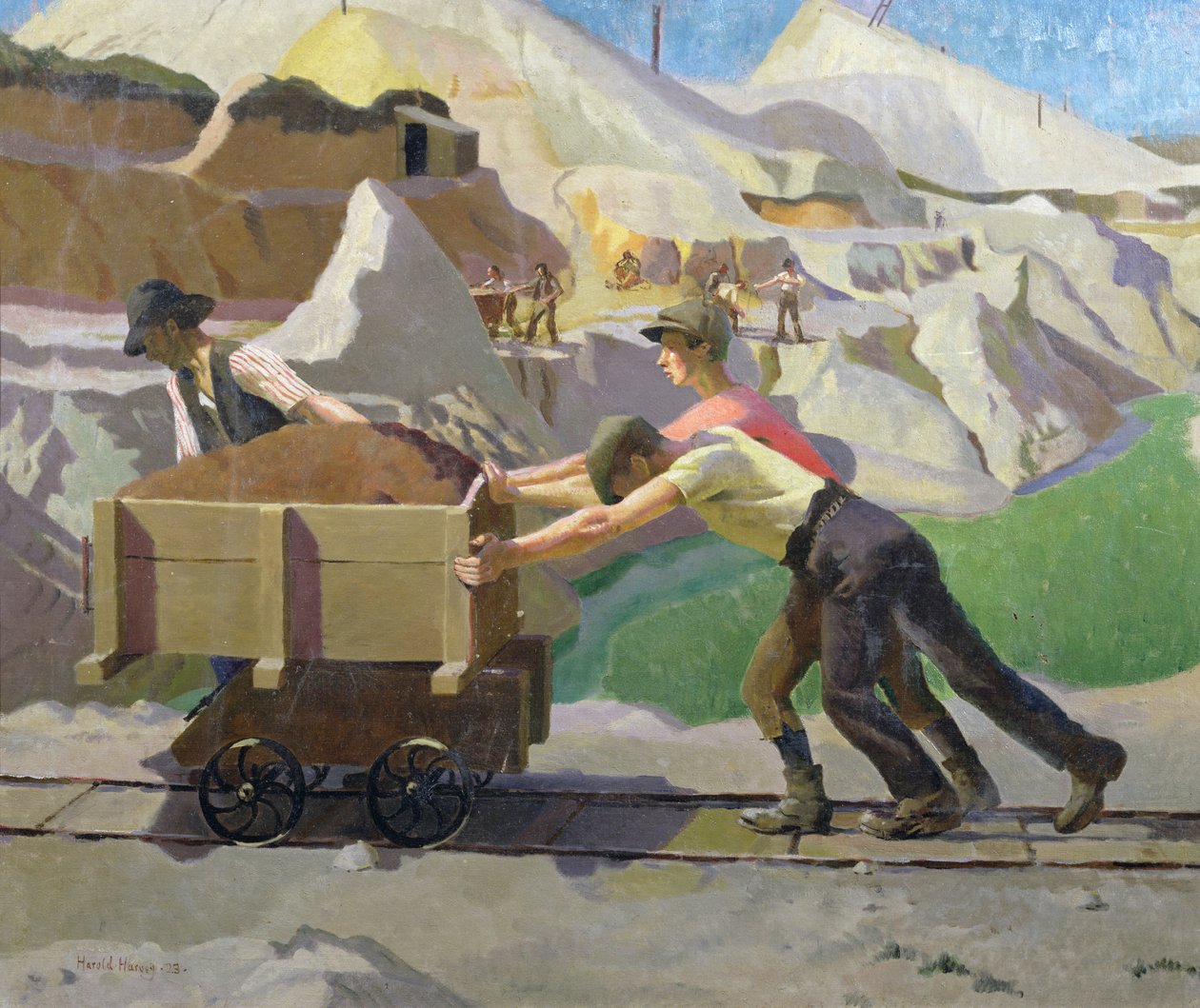 Kopalnia gliny autorstwa Harold Harvey
