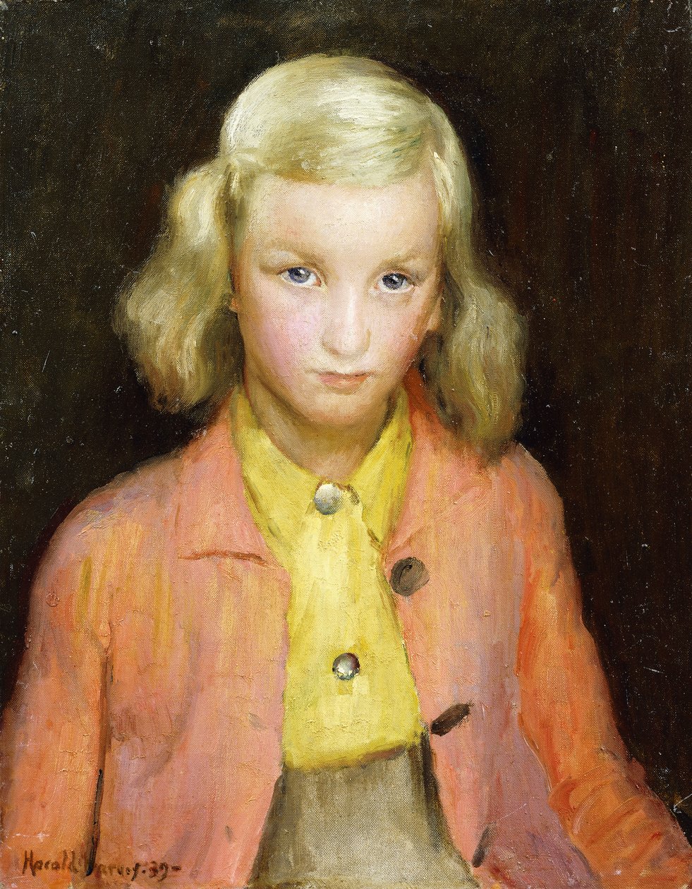 Żółta bluzka autorstwa Harold Harvey