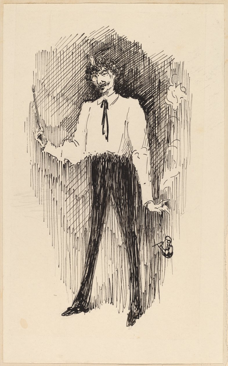 Portret Whistlera z pędzlem autorstwa Harper Pennington