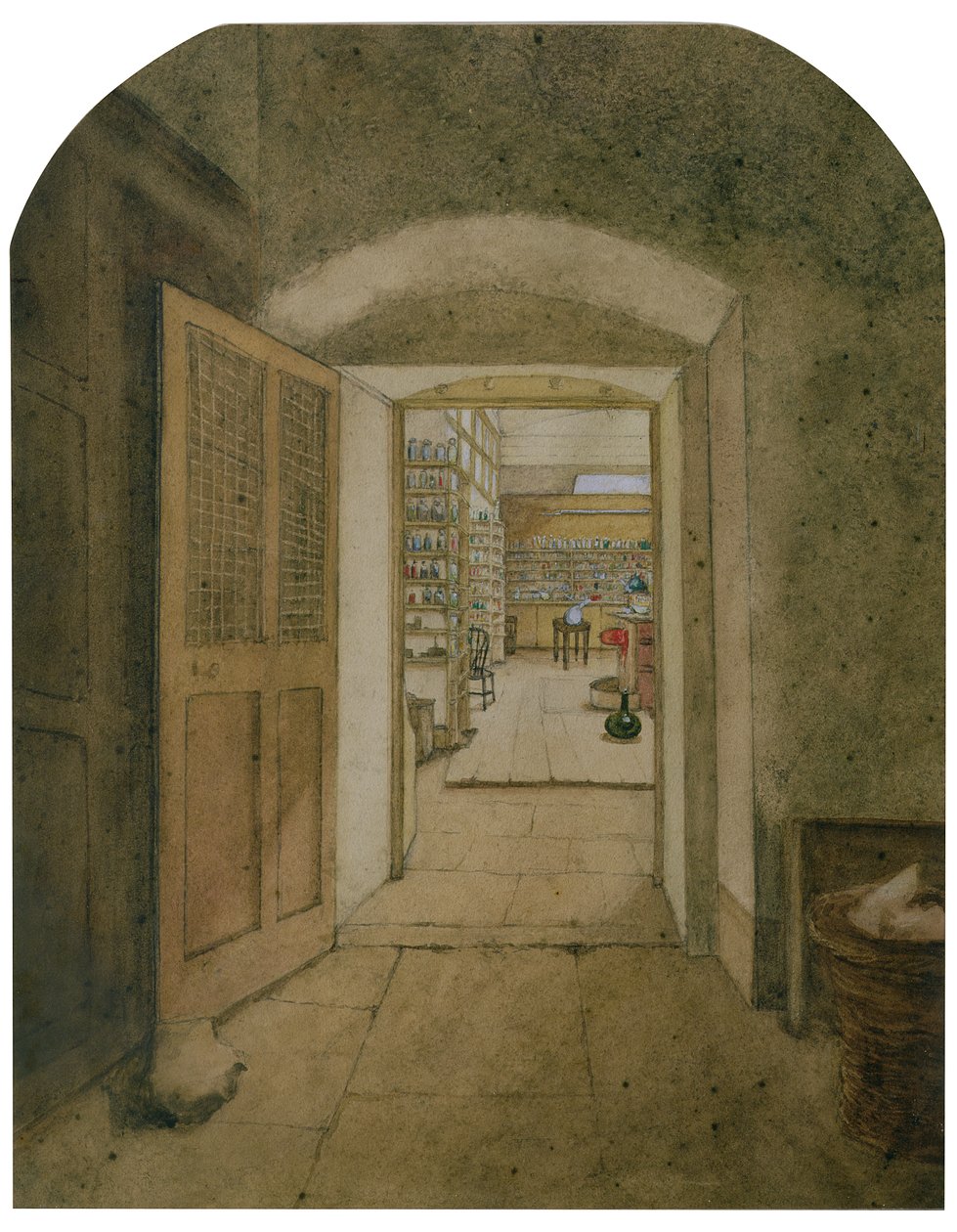 Wielkie Laboratorium widziane z Ciemnego Pokoju, 1860 autorstwa Harriet Jane Moore
