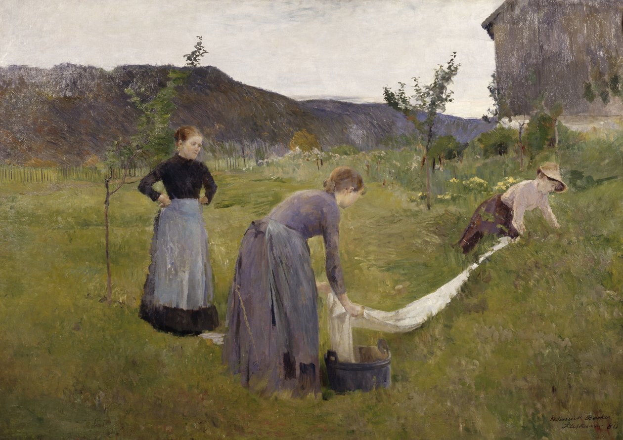 Wybielanie lnu autorstwa Harriet Backer