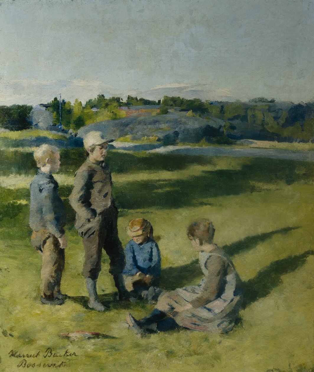 Dzieci, Bossevik autorstwa Harriet Backer