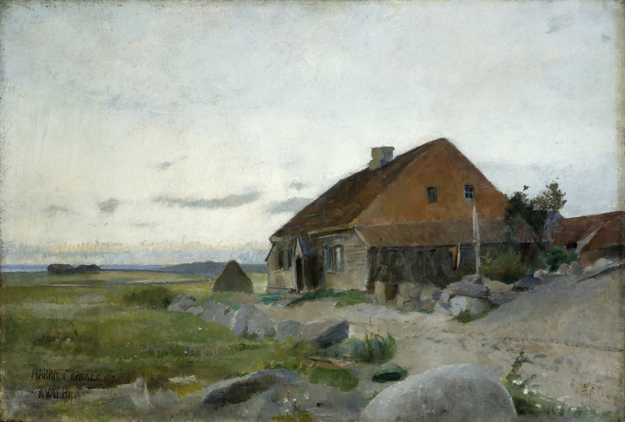 Z Kvalbein (olej na płótnie) autorstwa Harriet Backer