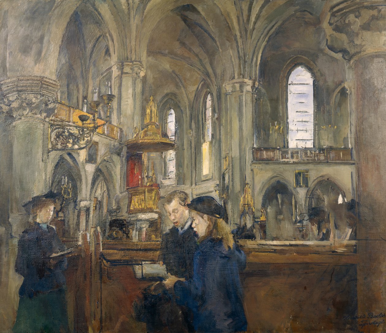 Z Kościoła Trójcy autorstwa Harriet Backer