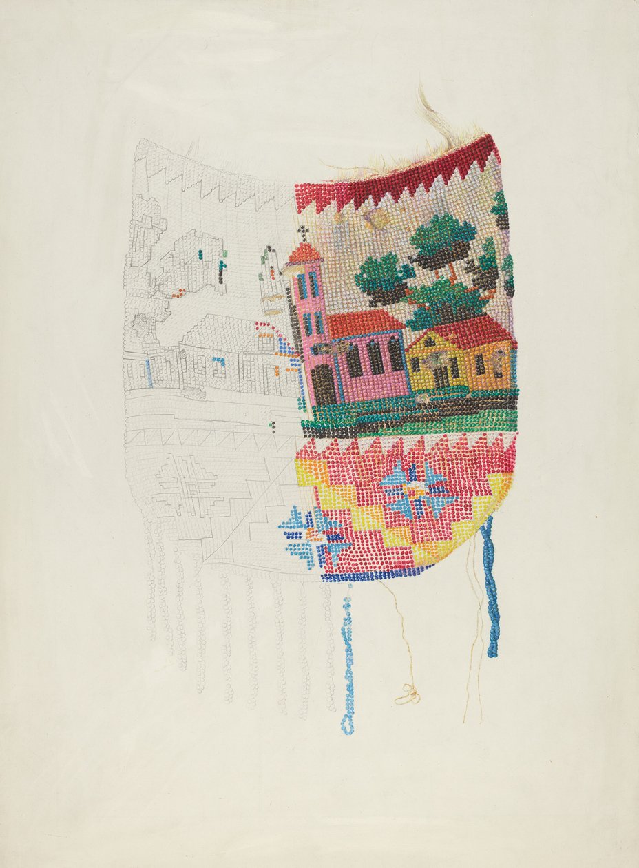 Beadwork na torebce (pokaz technologii) autorstwa Harriette Gale