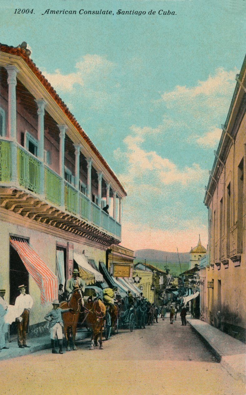 Konsulat Amerykański, Santiago de Cuba, c1911 autorstwa Harris Bros and Co