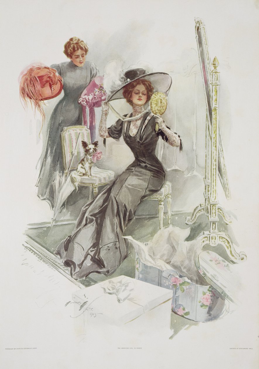 Amerykańska dziewczyna we Francji autorstwa Harrison Fisher